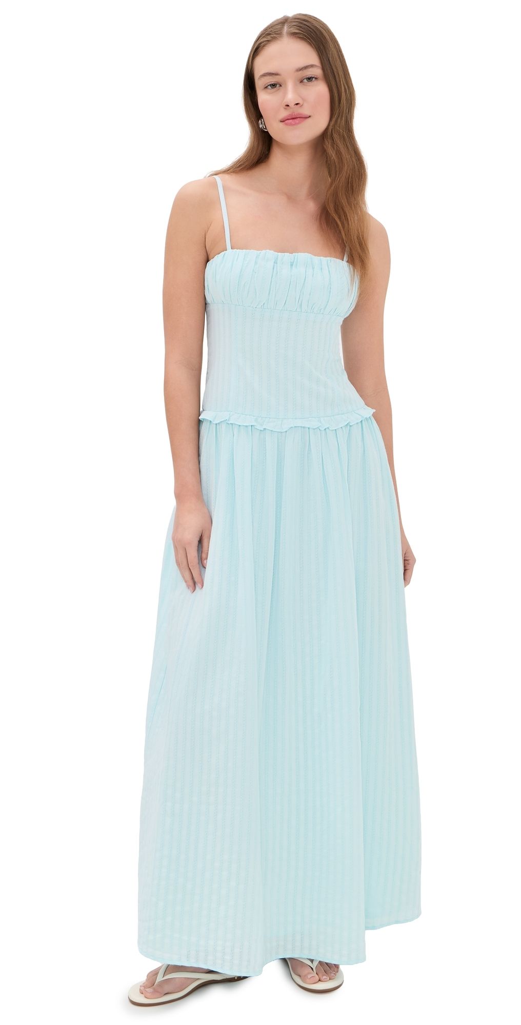 Seven Wonders Keily Square Neck Maxi Dress Blue XL