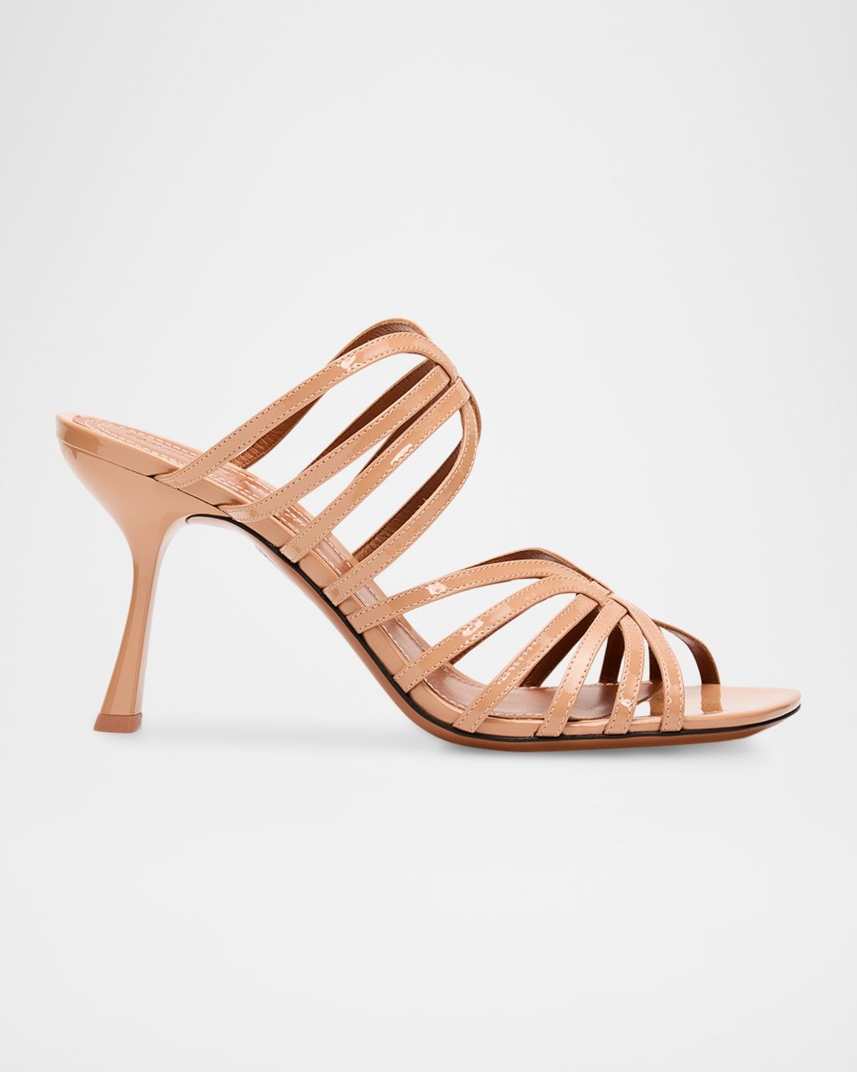 Aura Leather Strappy Mule Sandals