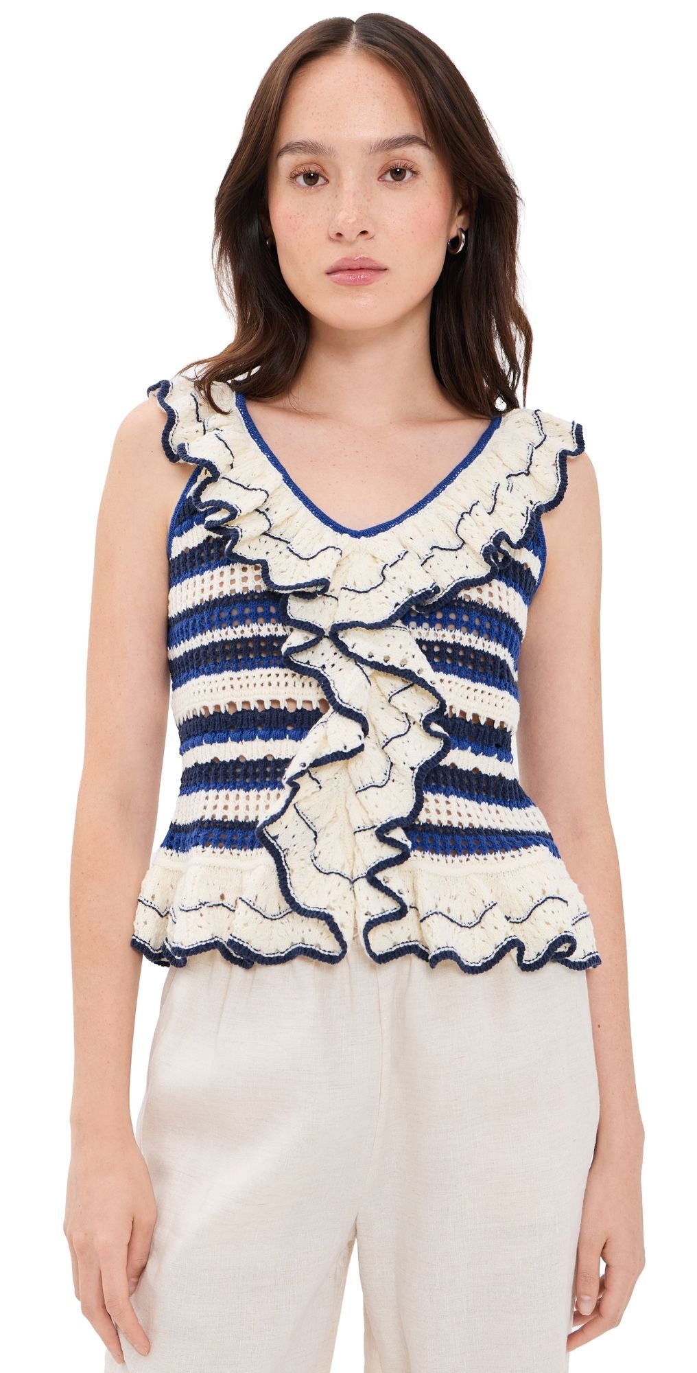 RAILS Luci Knit Tank Crete Stripe L