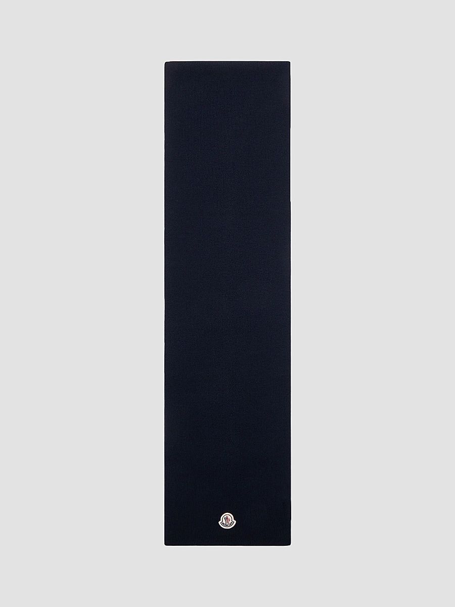 Men's Scarf in Wool - Navy Blue