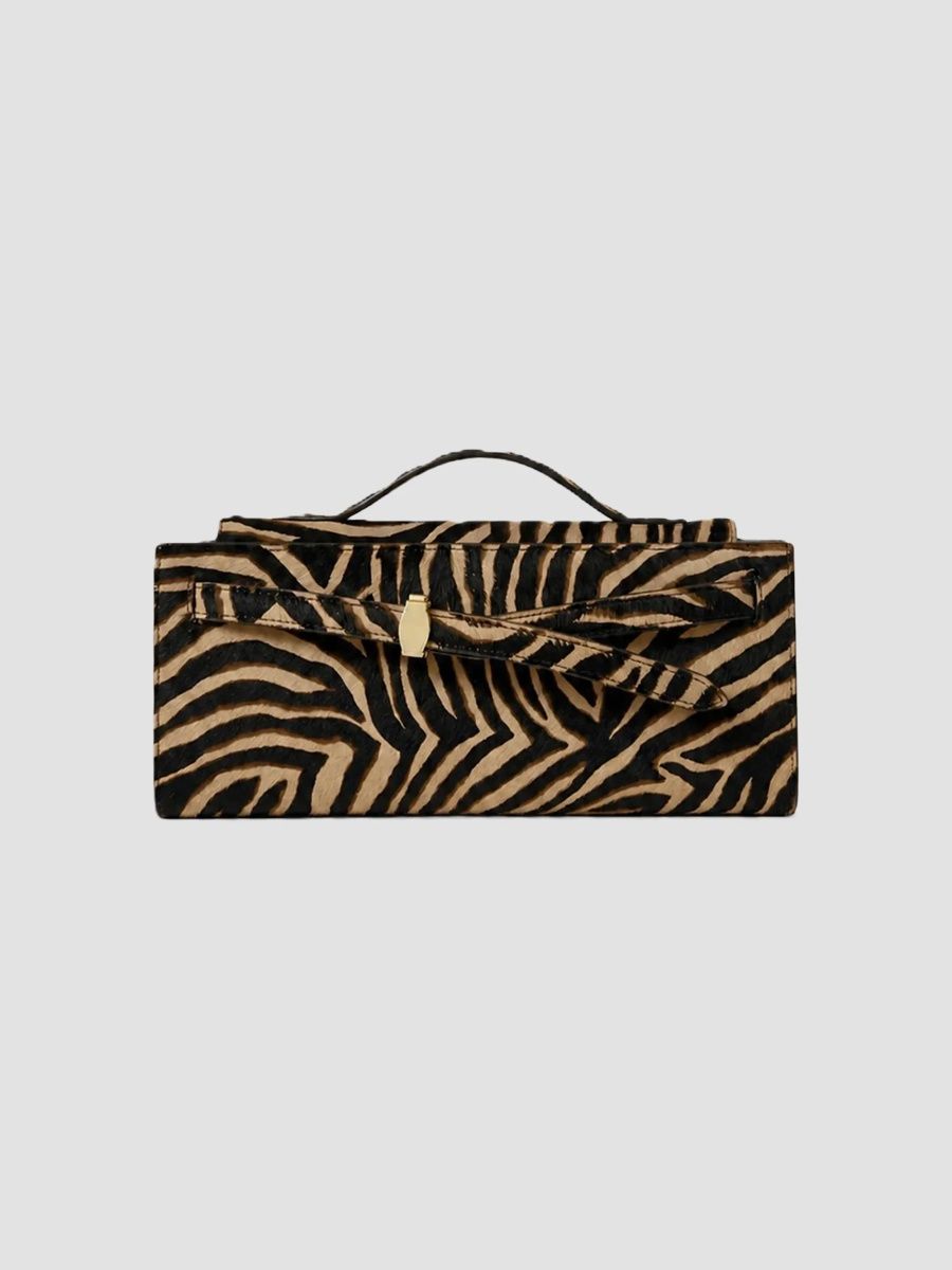 Veronica Beard Women's Dash Ziger Printed Calf Hair Clutch - Tan