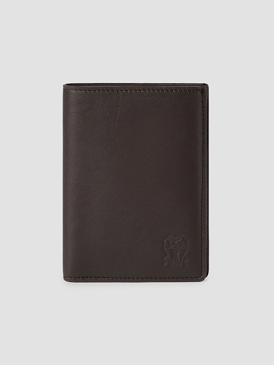 Smooth Calfskin Passport Holder - Brown
