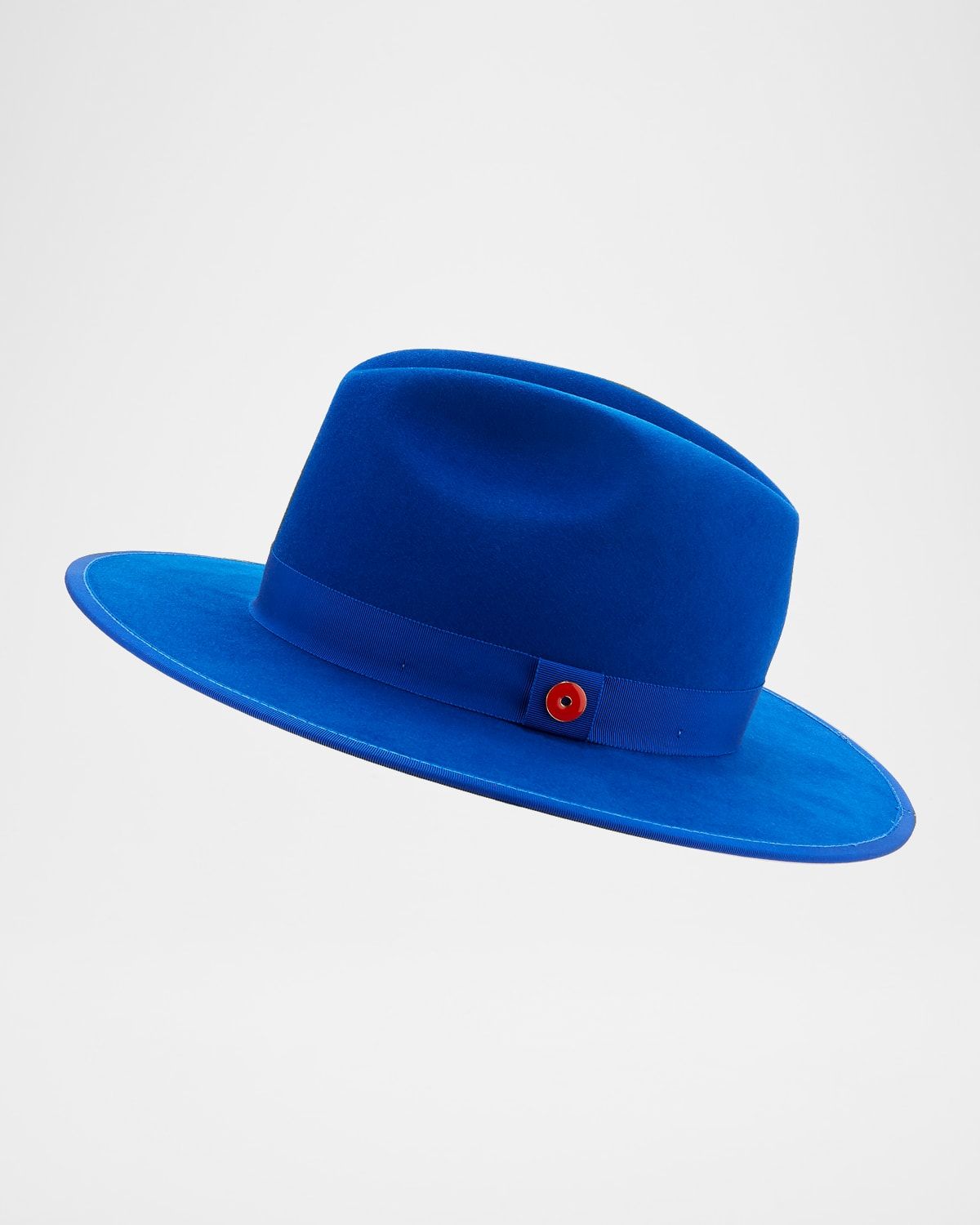 Queen Red-Brim Wool Fedora Hat