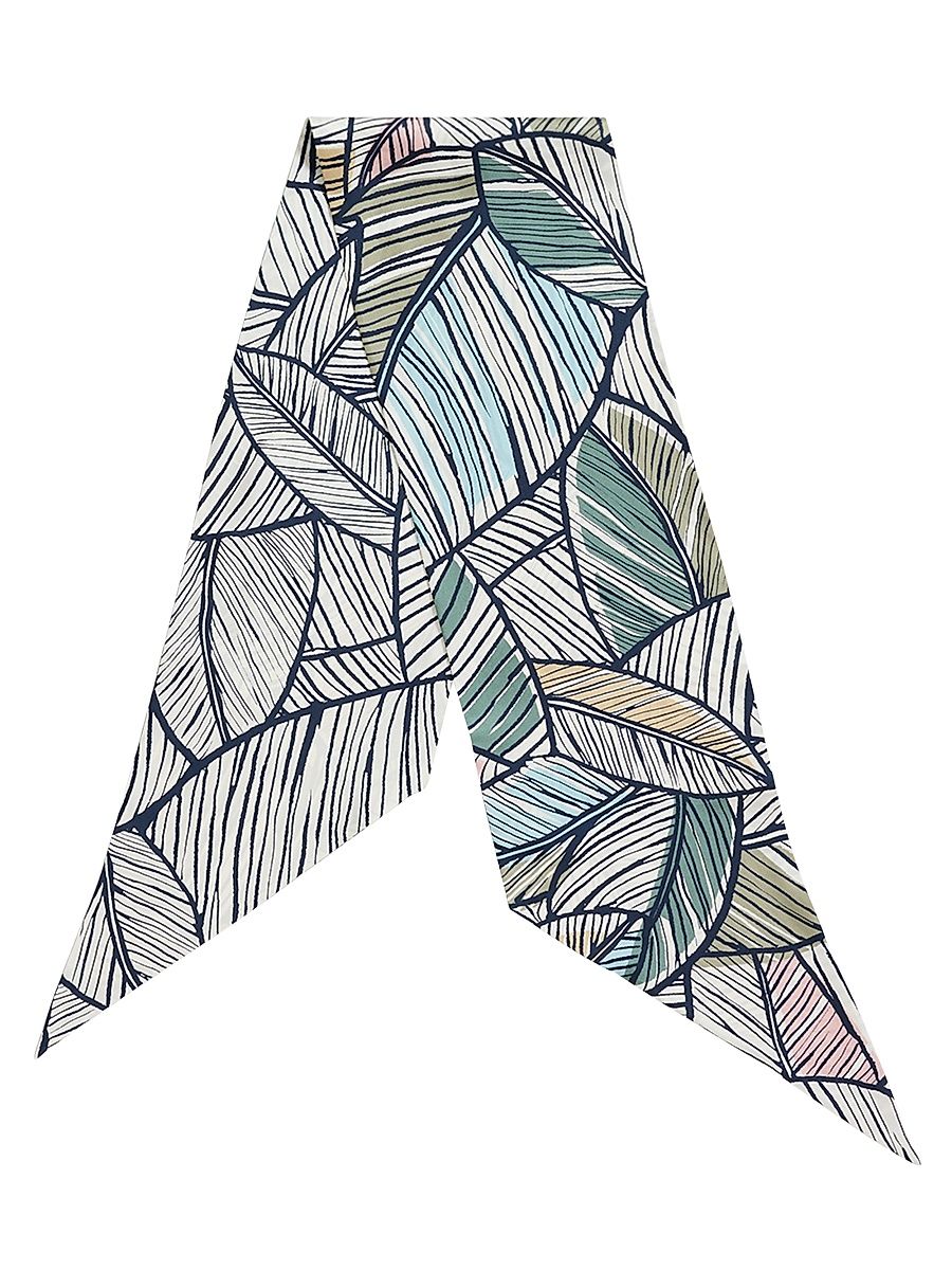 Men's Leaf Silk Scarf