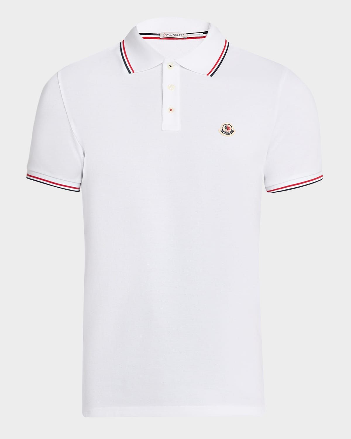 Men & apos;s Stripe-Trim Cotton Polo Shirt