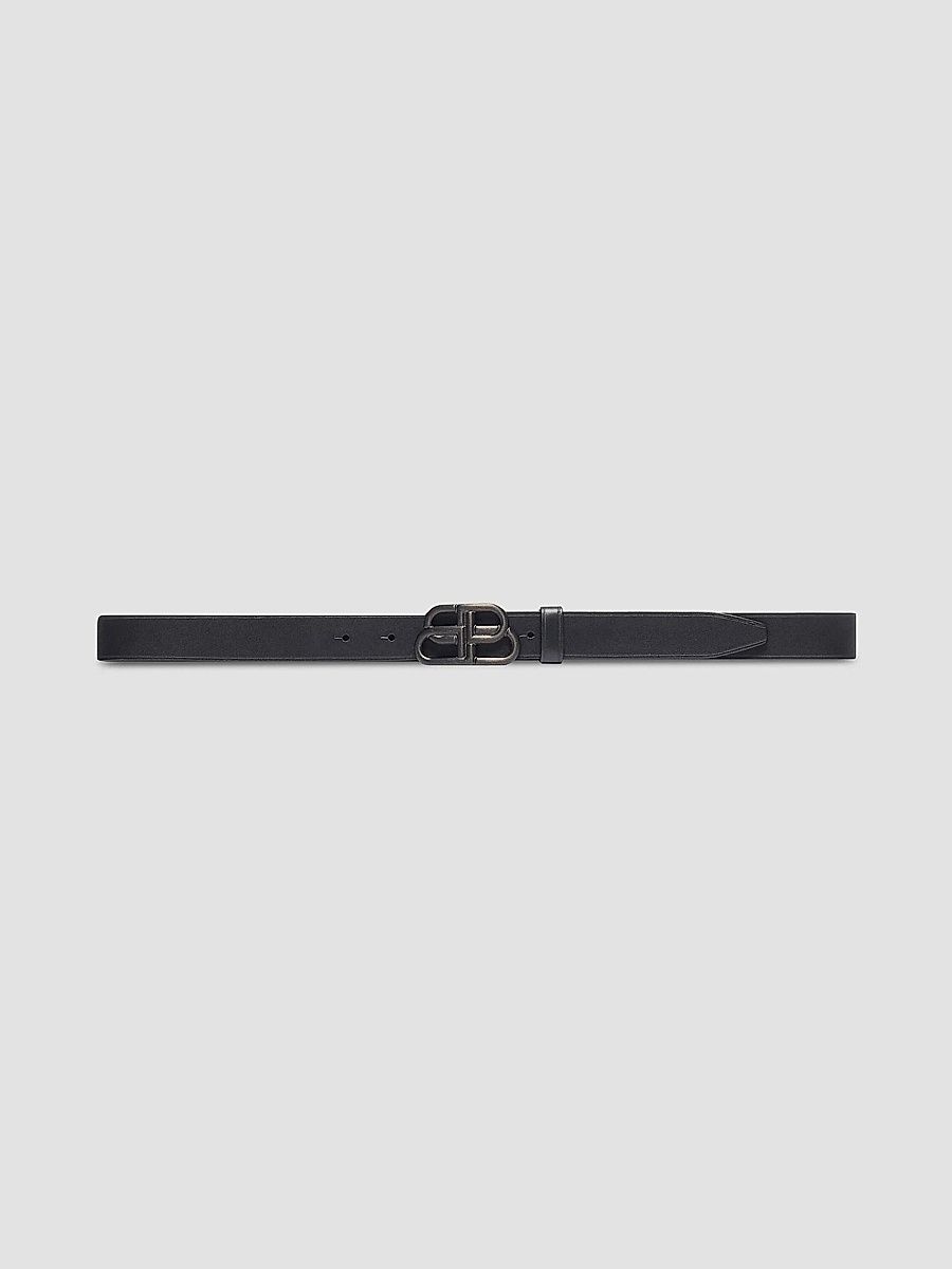 Balenciaga Women's BB Thin Belt - Black - Size 42