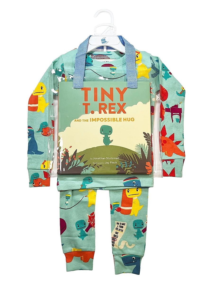 Books To Bed Boy's Little Boy's & Boy's 3-Piece Pajama & Book Set - Green - Size 6