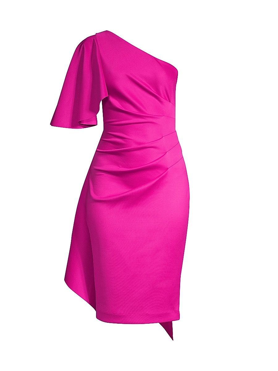 Women's Eve Odella One-Shoulder Dress - Vibrant Pink - Size 2