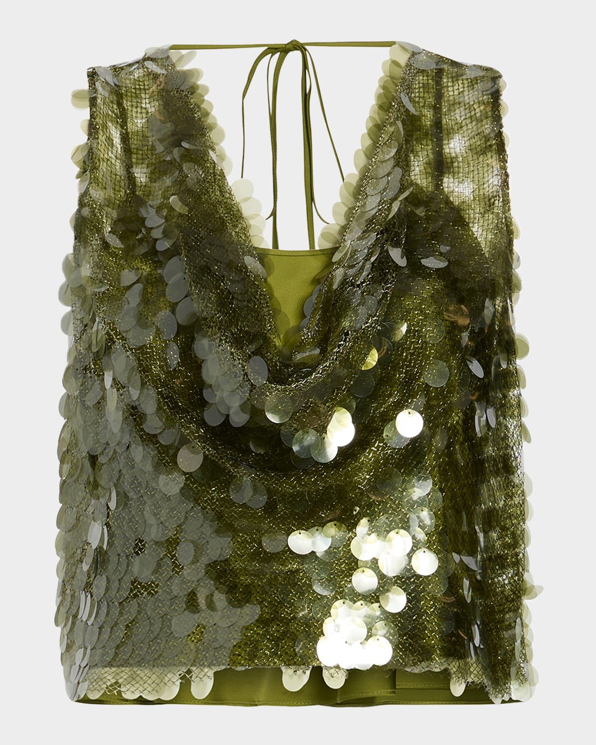 Calista Sequined Crop Top