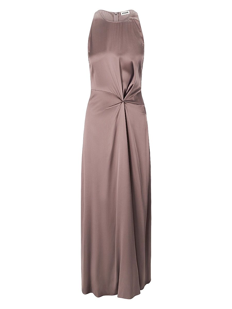 Women's Jaelyn Silk Maxi Dress - Mink - Size 12