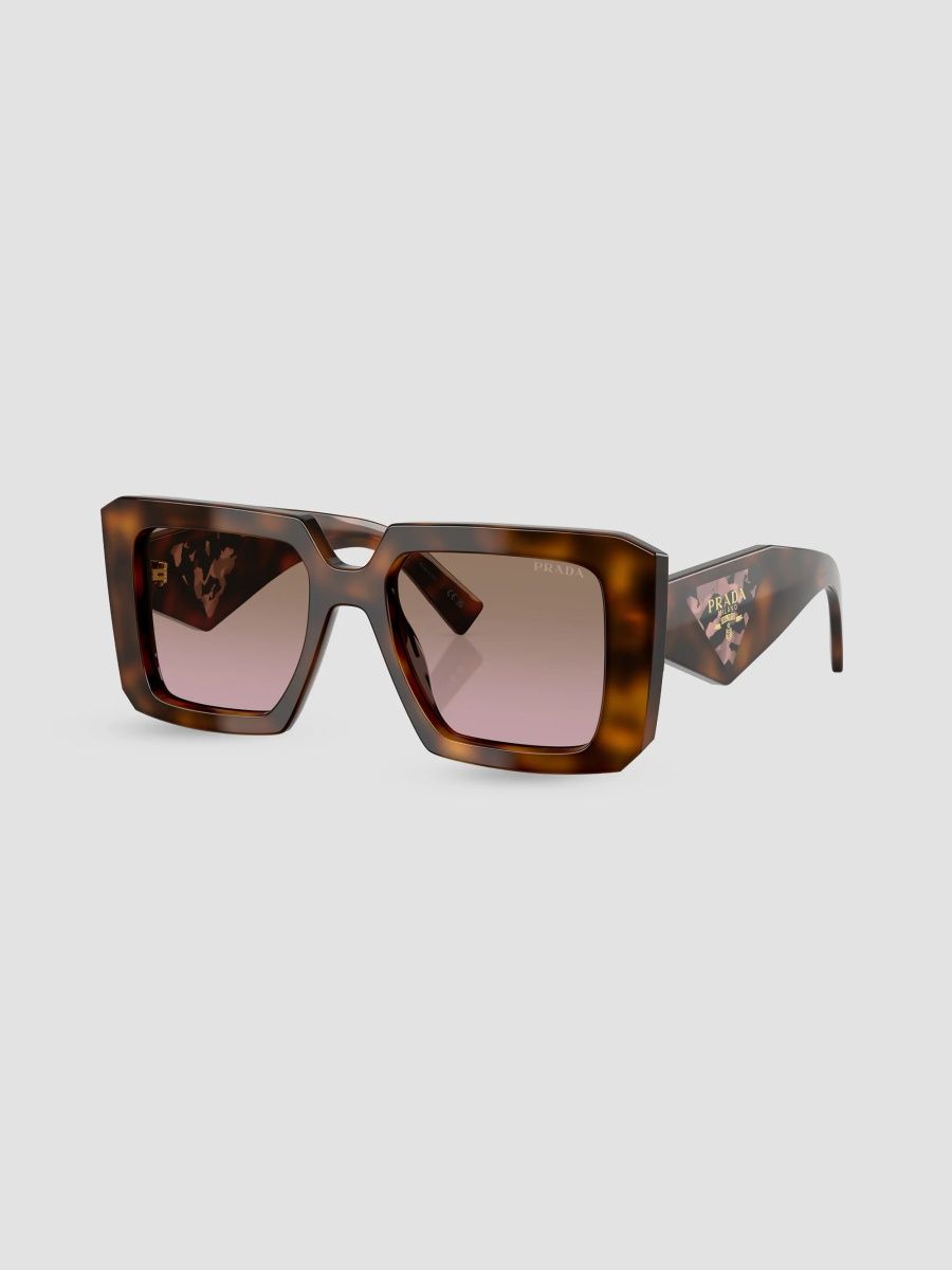 Prada Women's Symbole 51MM Square Sunglasses - Dark Brown