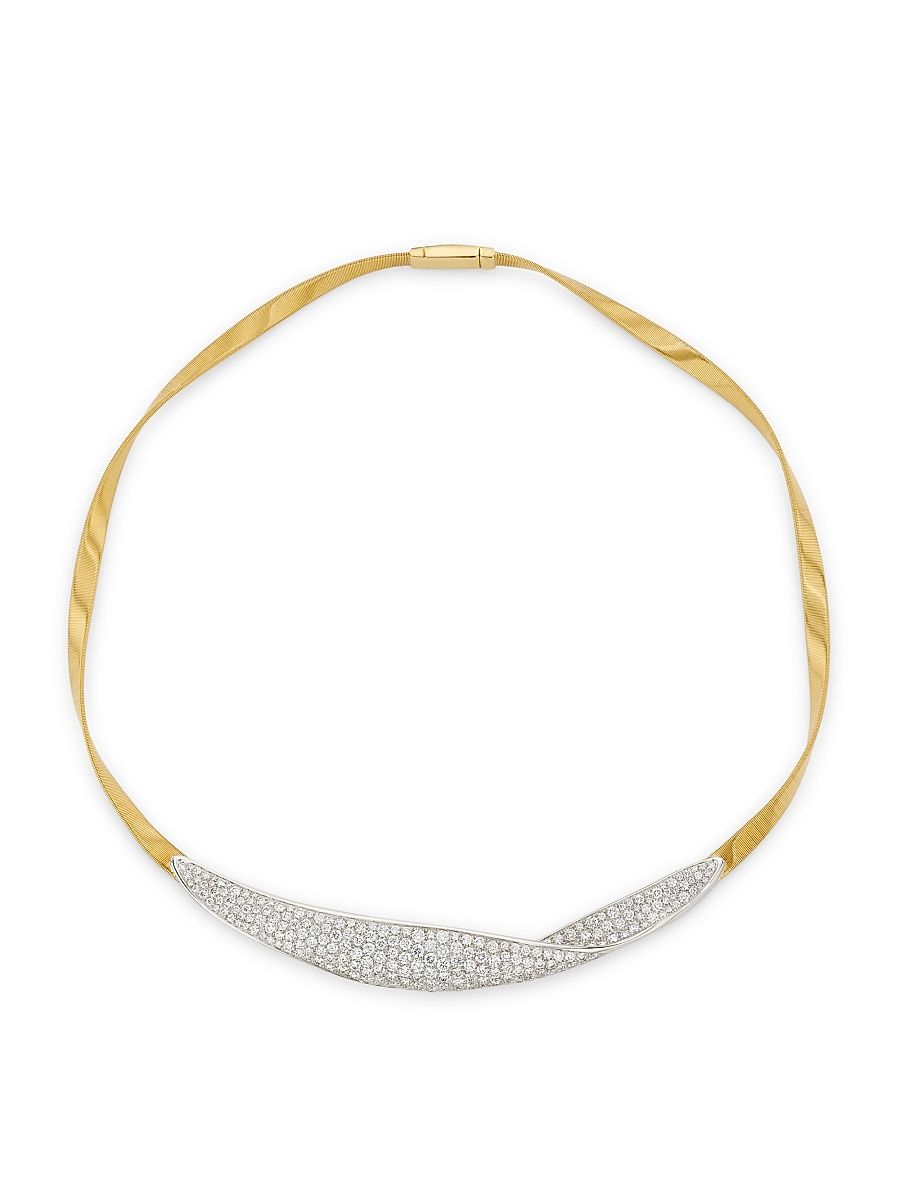Women's Marrakech Two-Tone 18K Gold & 5.62 TCW Diamond Necklace - Yellow Gold