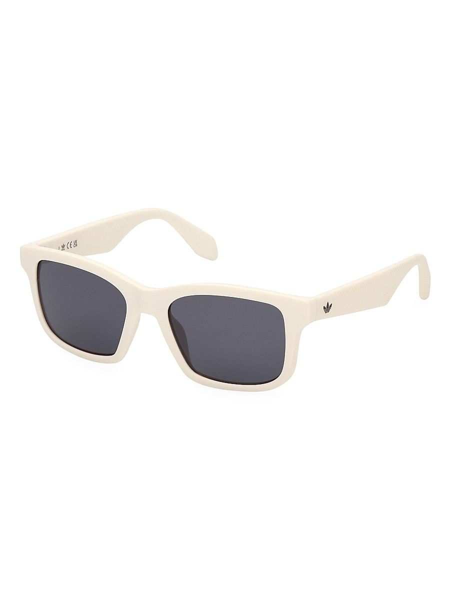 Men's 52MM Square Sunglasses - Ivory Smoke