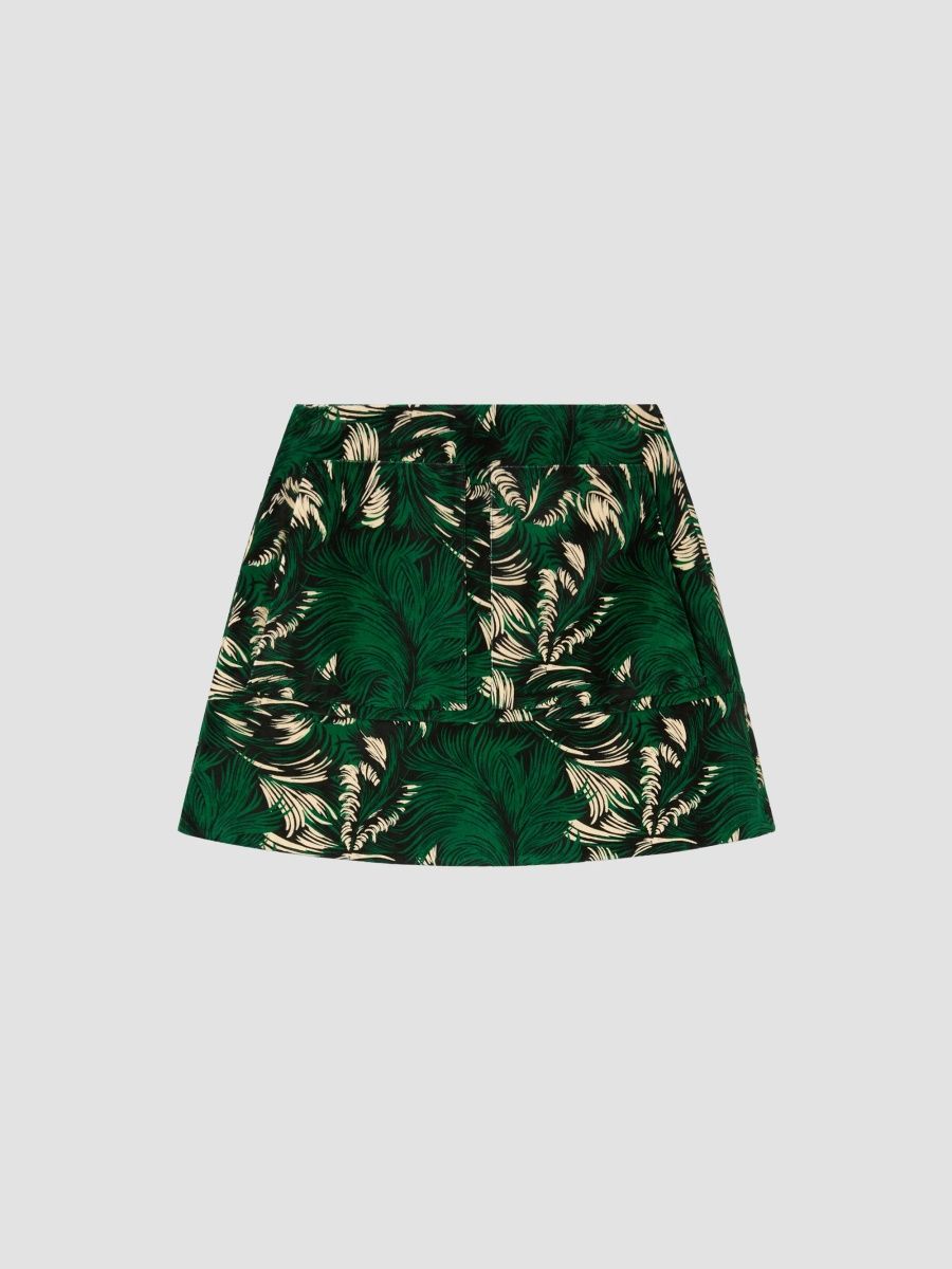La DoubleJ Women's Short Skirt - Quill Green - Size 8