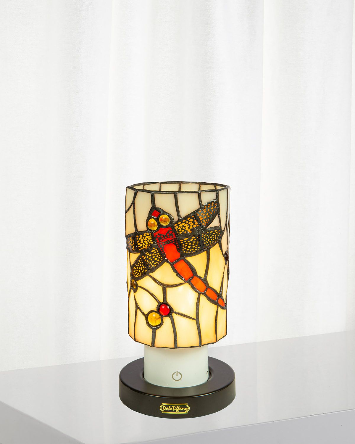 Tiffany Mosaic 8.5" Rechargeable Wireless Accent Lamp
