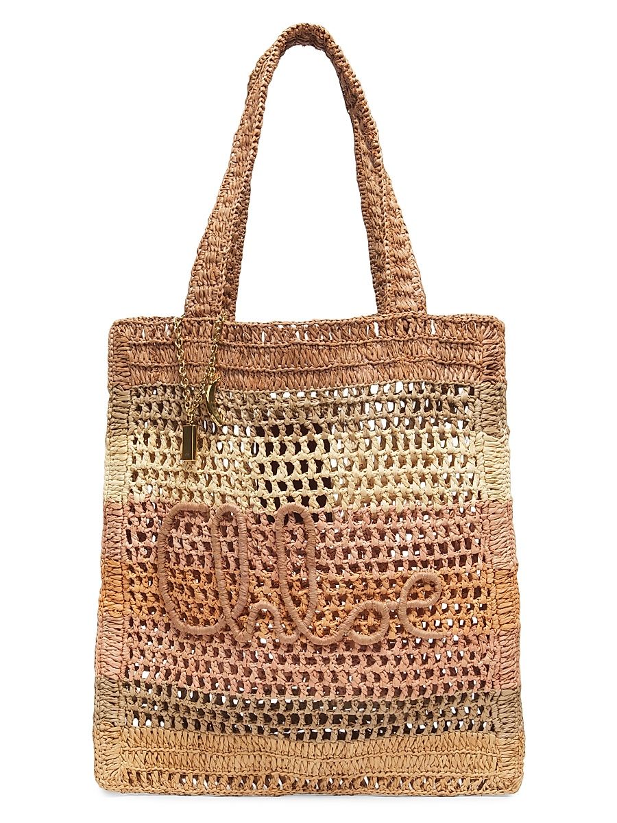 Women's Summer Banana Tote Bag - Multicolor Beige