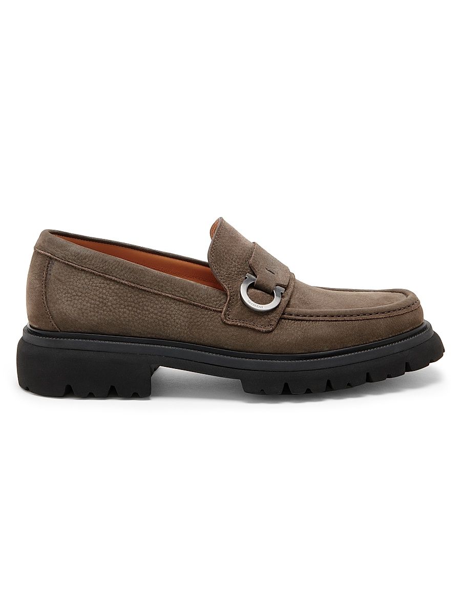 Men's Andover Suede Lug Sole Loafers - Elefante - Size 7