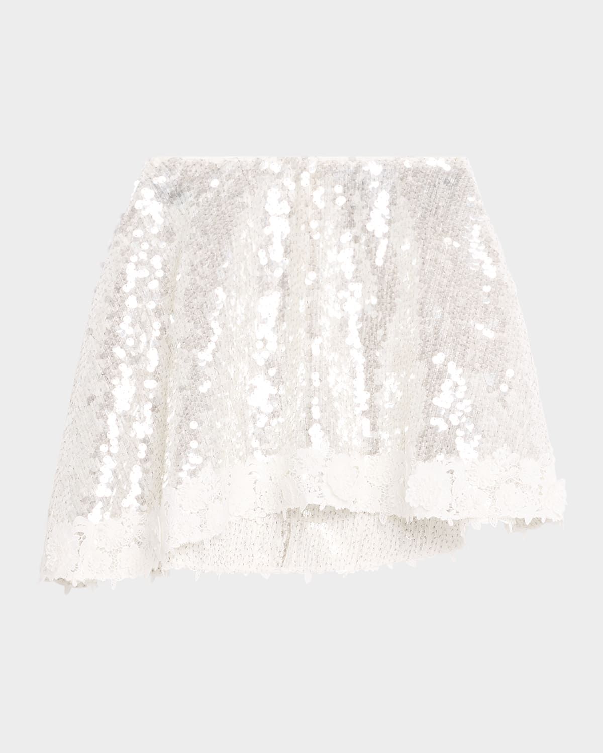 Gem Sequined Mini Skirt