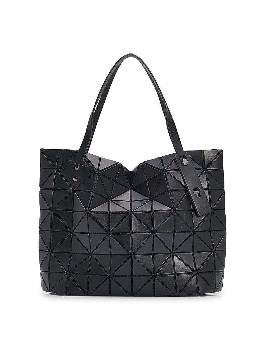 Men's Rock Matte Faux-Leather Tote Bag - Matte Black