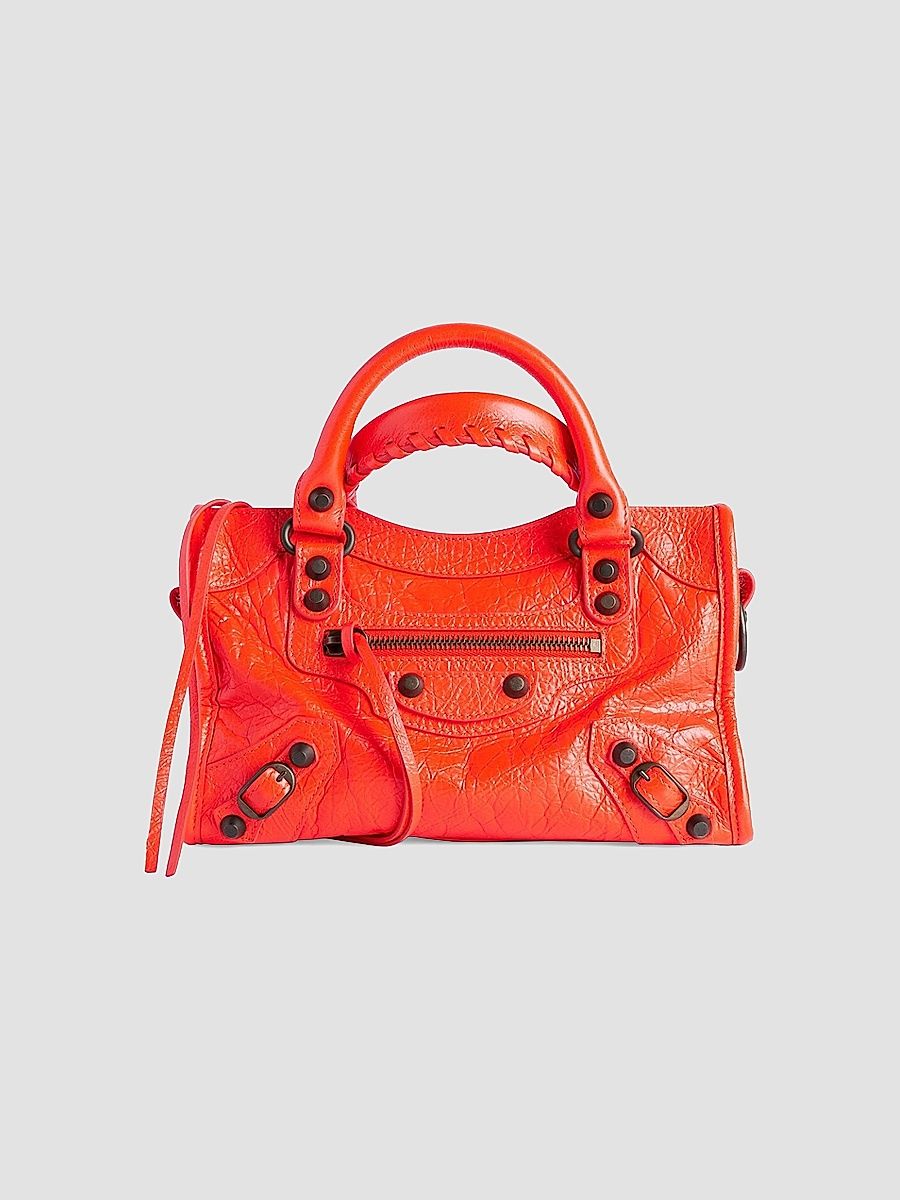 Balenciaga Women's Le City Mini Top Handle Bag - Pop Orange