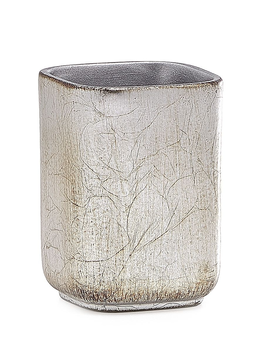 Ava Brush Holder - Silver Leaf