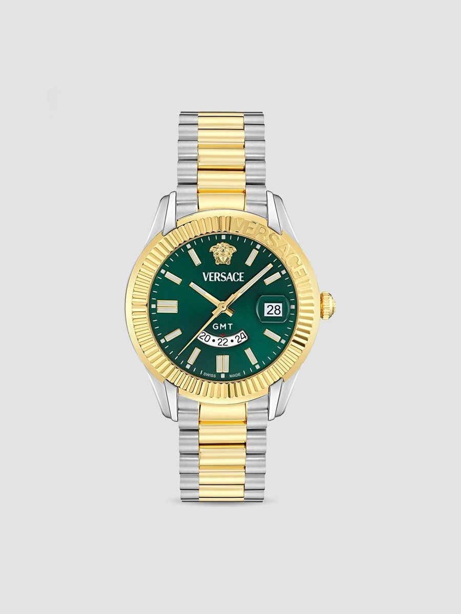 Versace Men's Apodis IP Yellow Gold & Stainless Steel Bracelet Watch/41MM - Two Tone