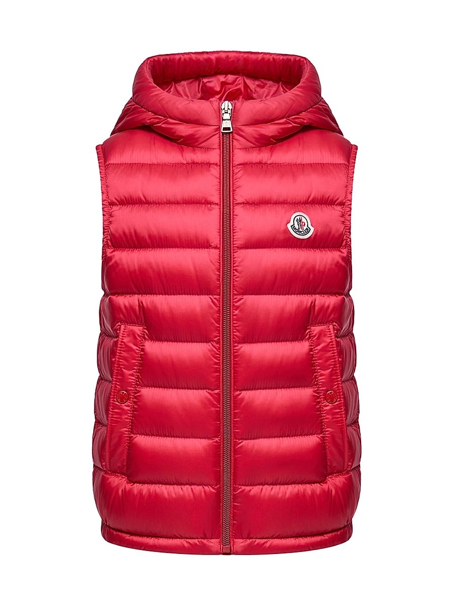 Little Boy's & Boy's Uzzay Puffer Vest - Berry Red - Size 14