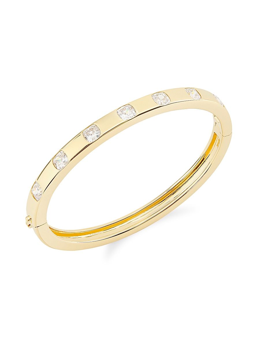 Women's Jolene 18K-Gold-Plated & Cubic Zirconia Bangle - Gold