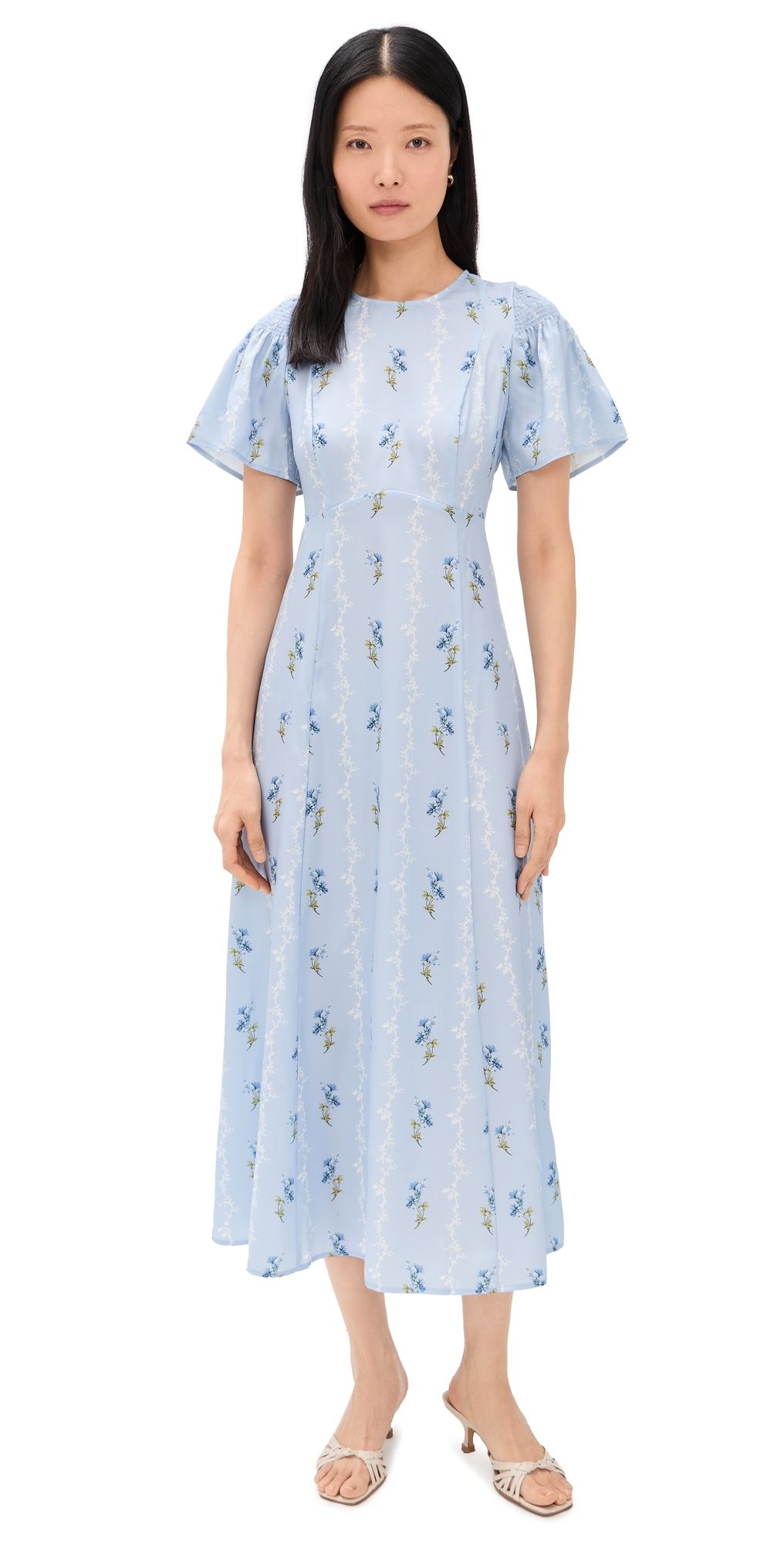 Hill House Home The Dominique Dress Bluebell Waltz L