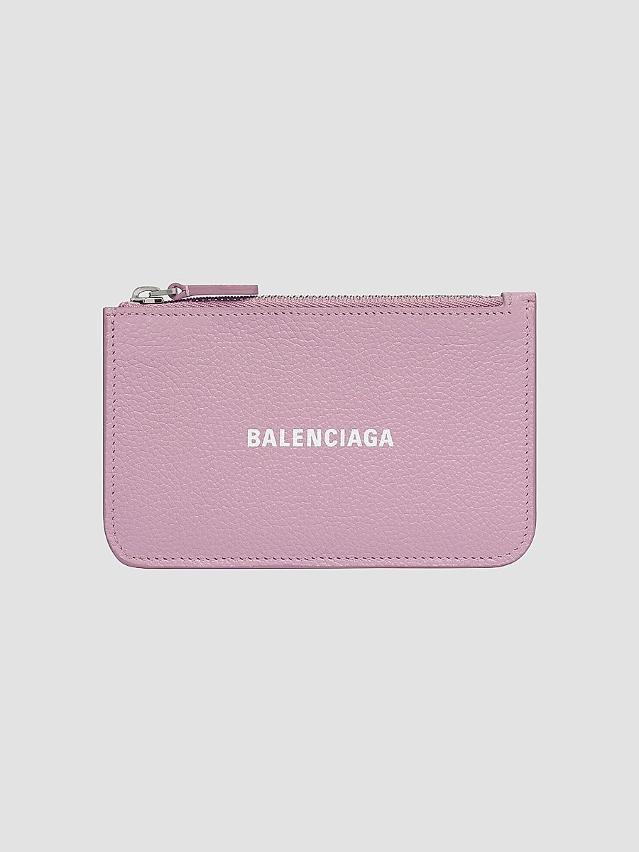 Balenciaga Women's Cash Large Long Coin and Card Holder - Pink White
