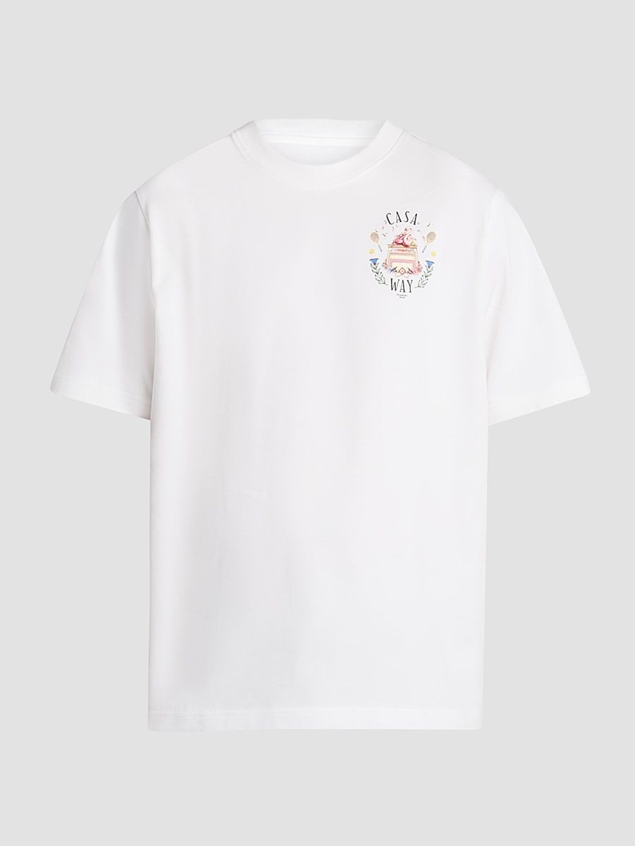 Men's Casa Way Cotton Crewneck T-Shirt - White - Size XXL