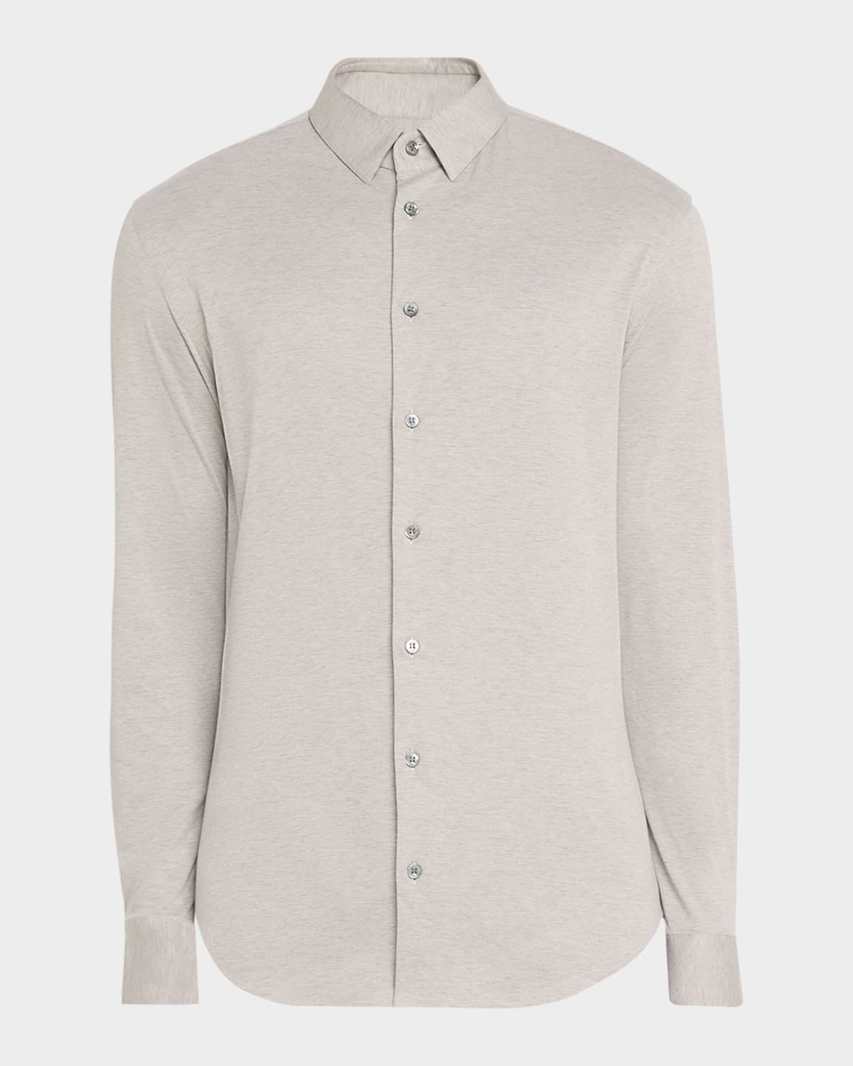 Men & apos;s Solid Cotton Stretch Sport Shirt