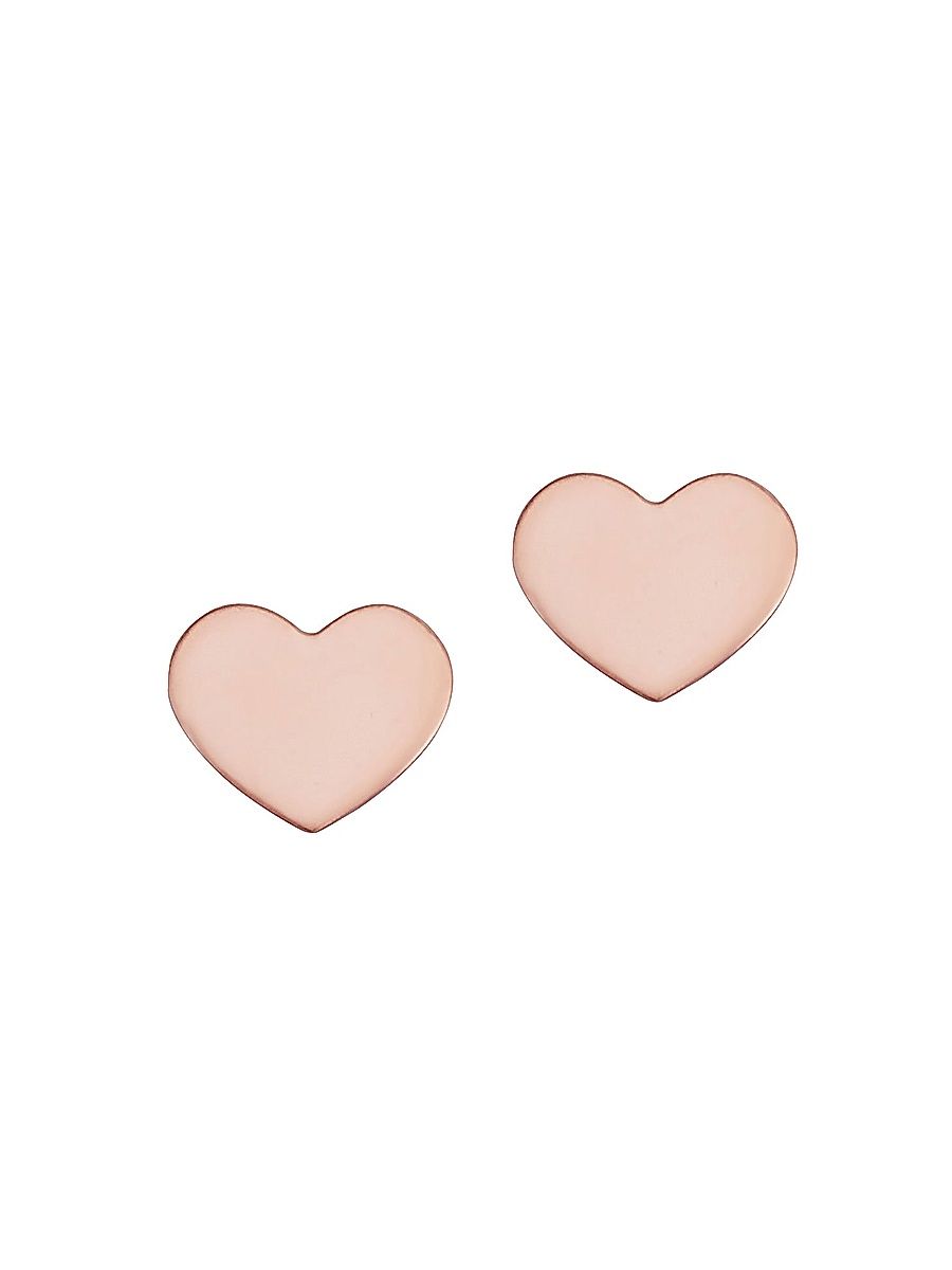 Women's 14K Rose Gold Cupid Studs - Rose Gold