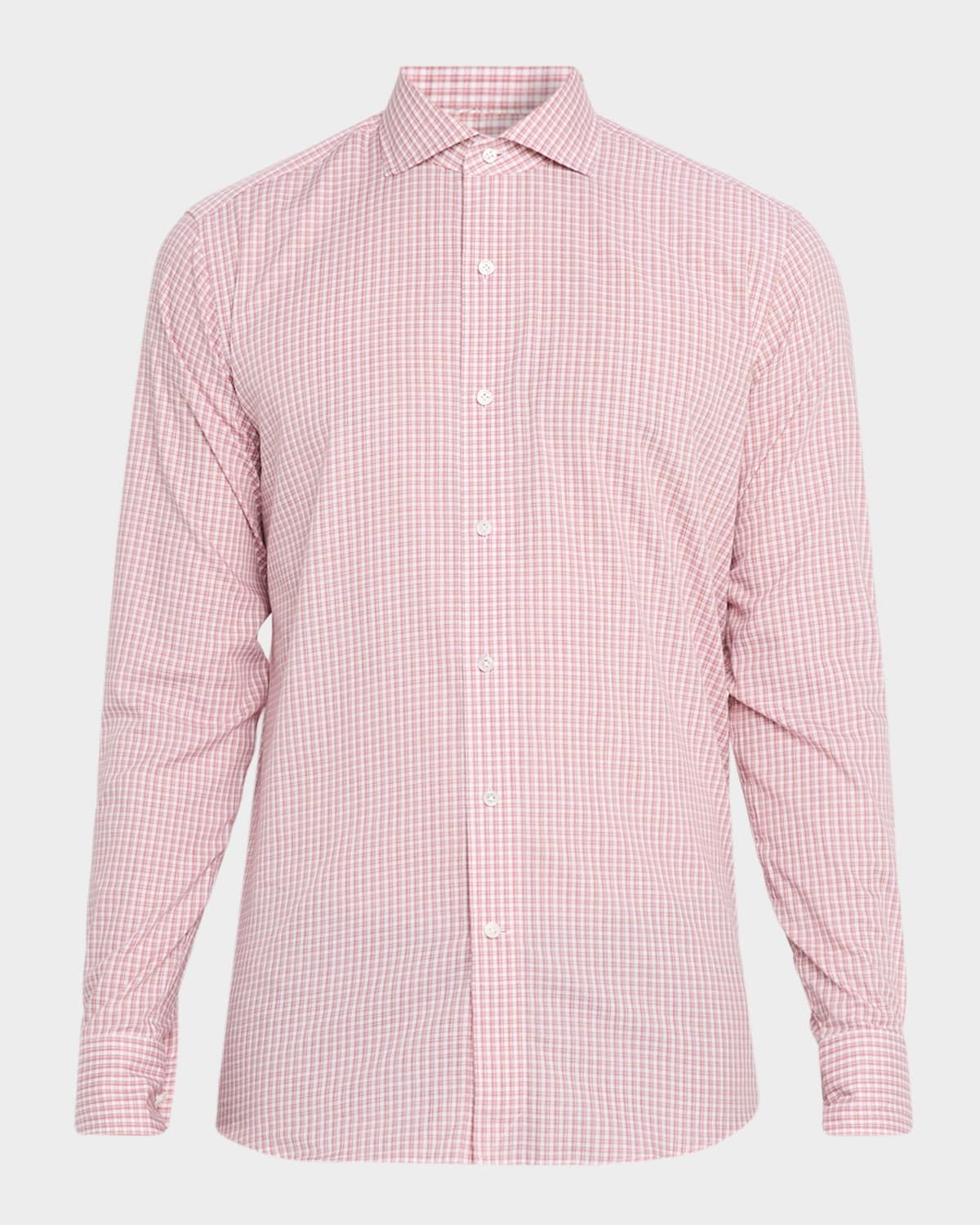 Men & apos;s Torino Check Cotton Sport Shirt