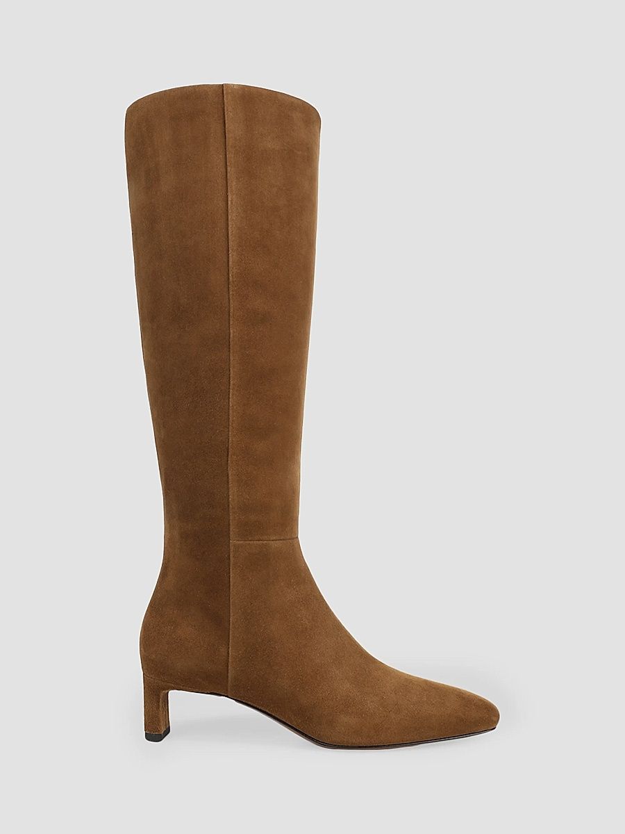 Vince Women's Lilith 45MM Tall Suede Knee-High Boots - Elmwood - Size 8