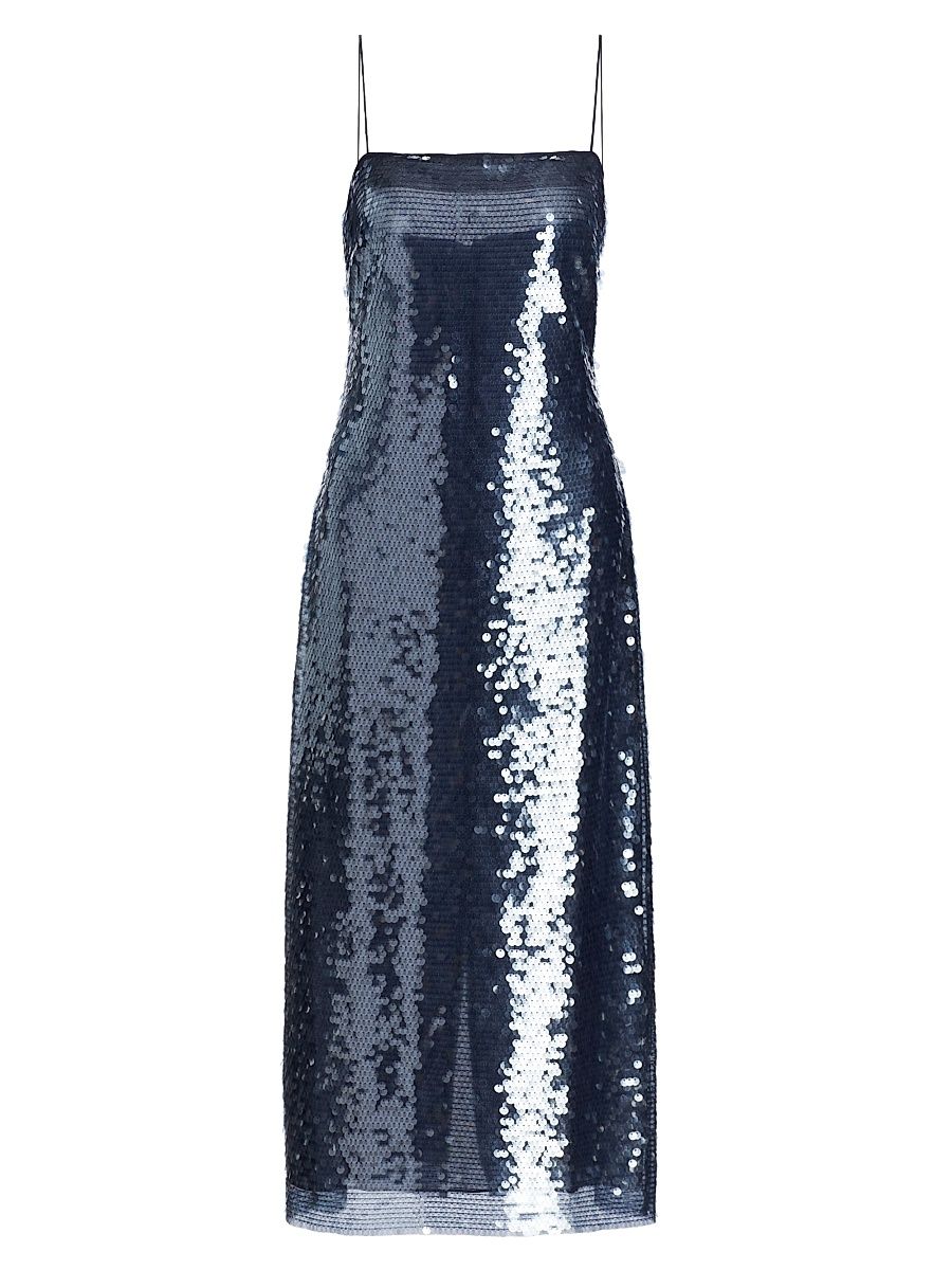 Women's Lenox Sequined Slip Dress - Midnight - Size 10