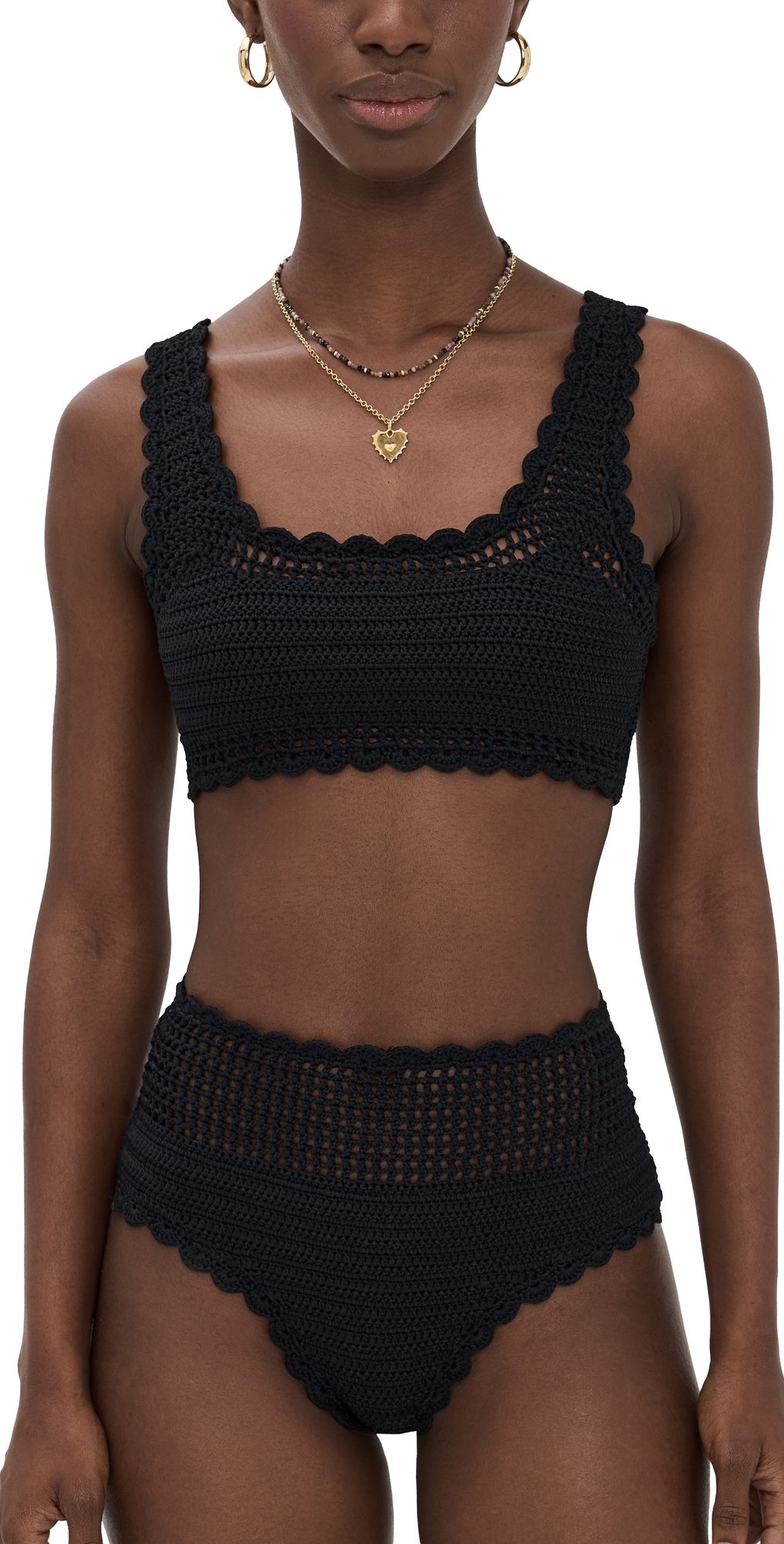 Beach Riot Andy Swim Top Black M
