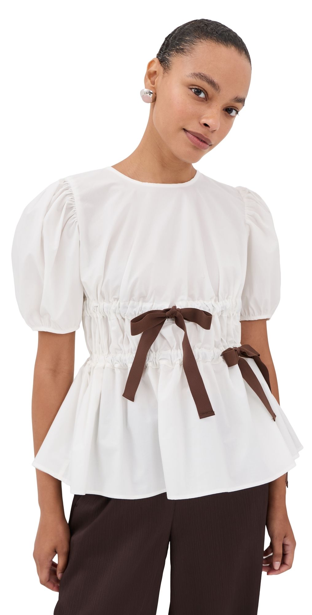 Cecilie Bahnsen Freya Top Vintage Ivory 14