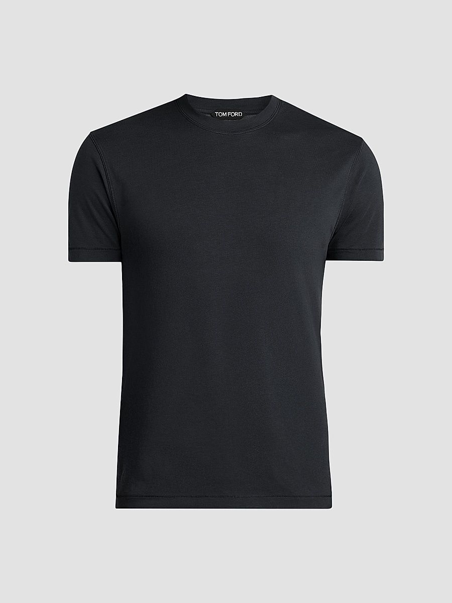 Men's Jersey Crewneck T-Shirt - Black - Size 50