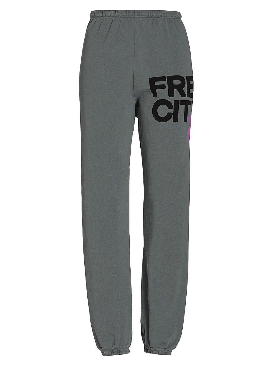 Women's Logo Cotton Sweatpants - Gray Art - Size XL