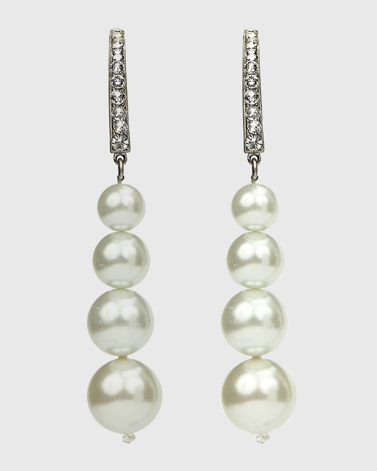 Pearly Multi-Drop Earrings