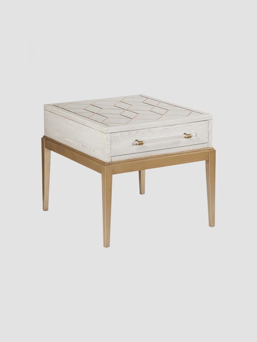 Perrine End Table - White