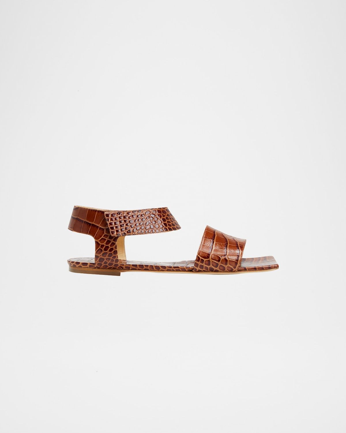 Riley Croco Grip-Ankle Sandals