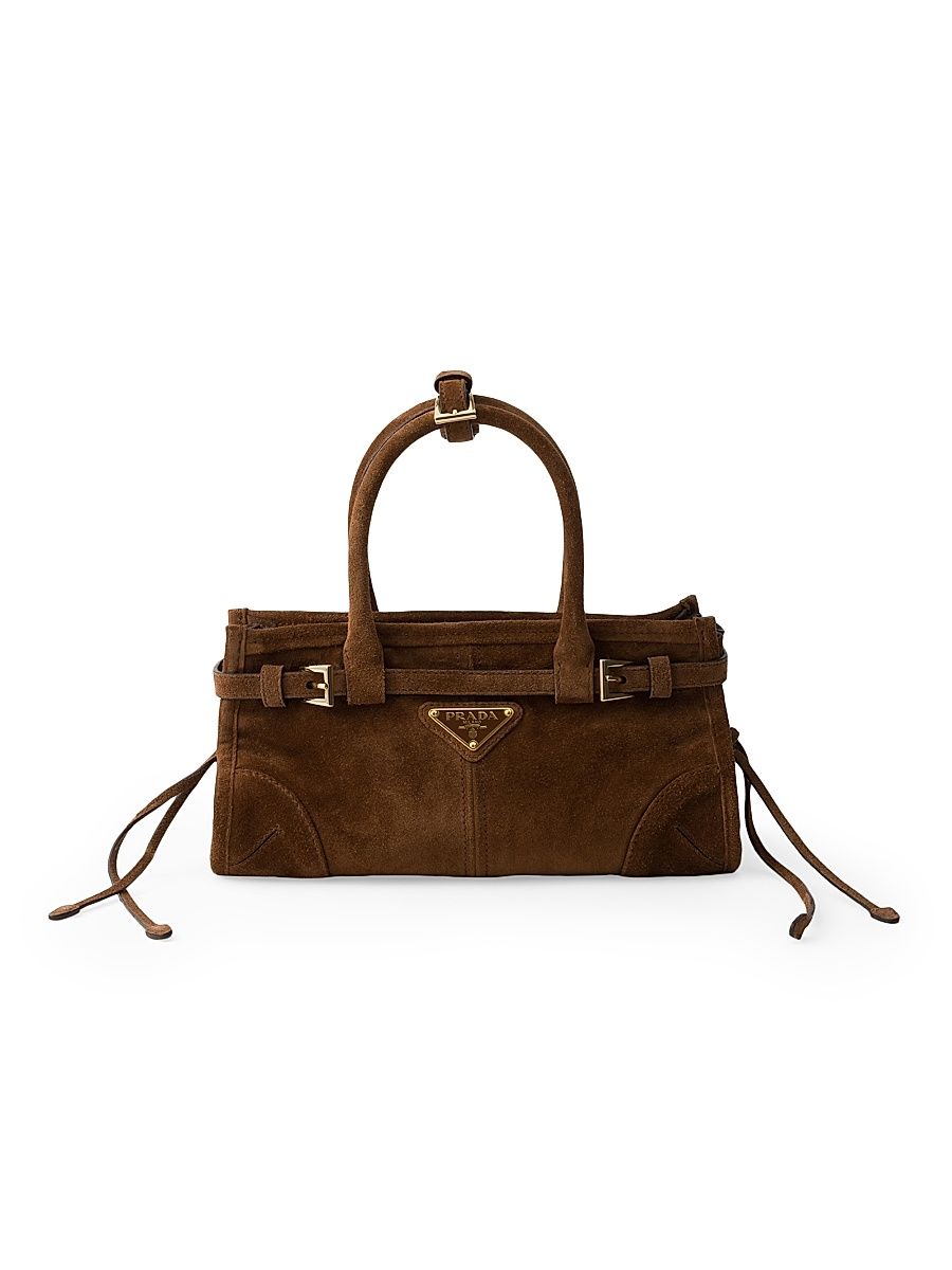 Women's Bonnie Suede Mini Top Handle Bag - Brown
