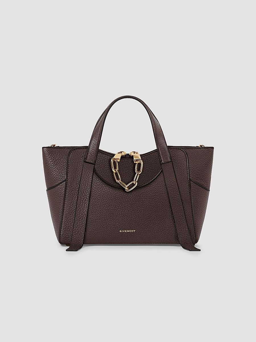 Givenchy Women's The Snatch Small Top Handle Bag in Grained Leather - Chocolate