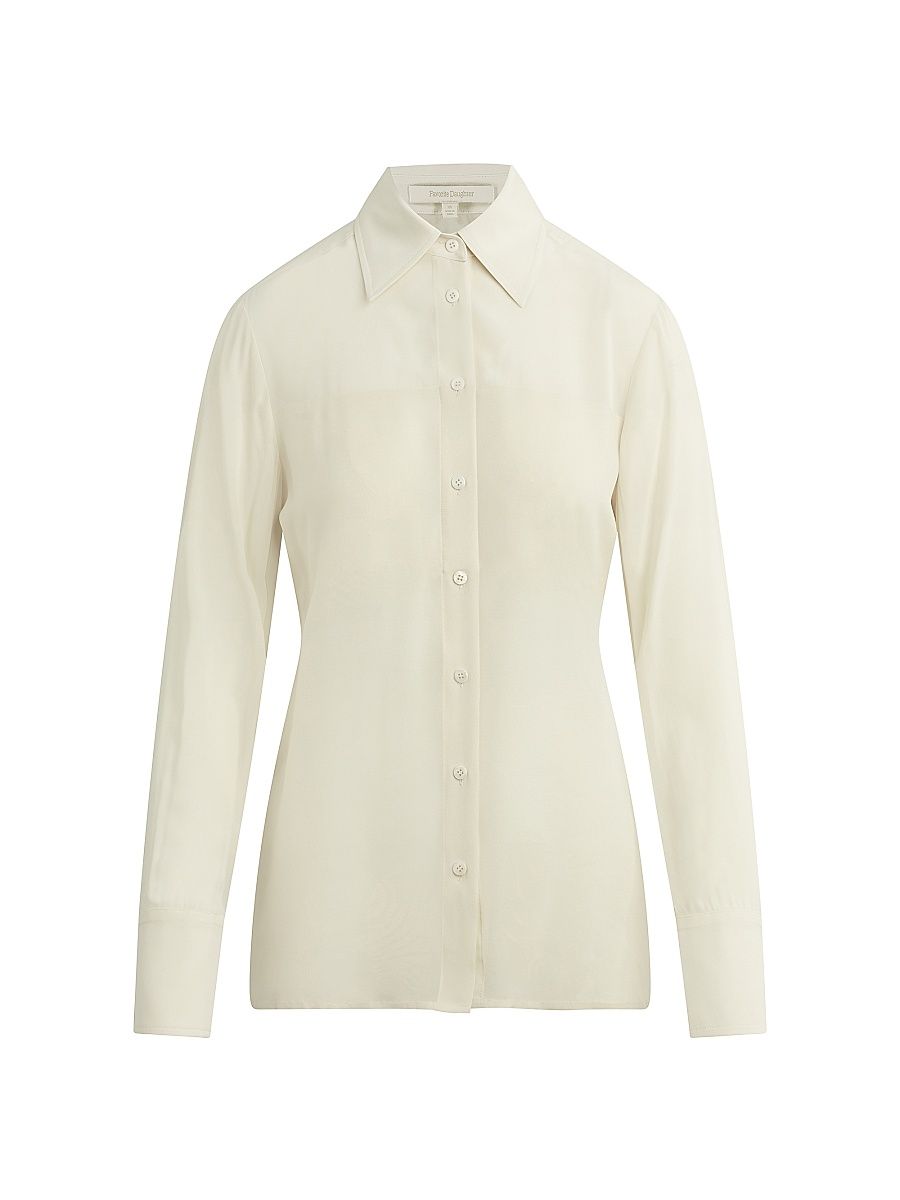 Women's The Sheer Sophistication Top - Ivory - Size XS