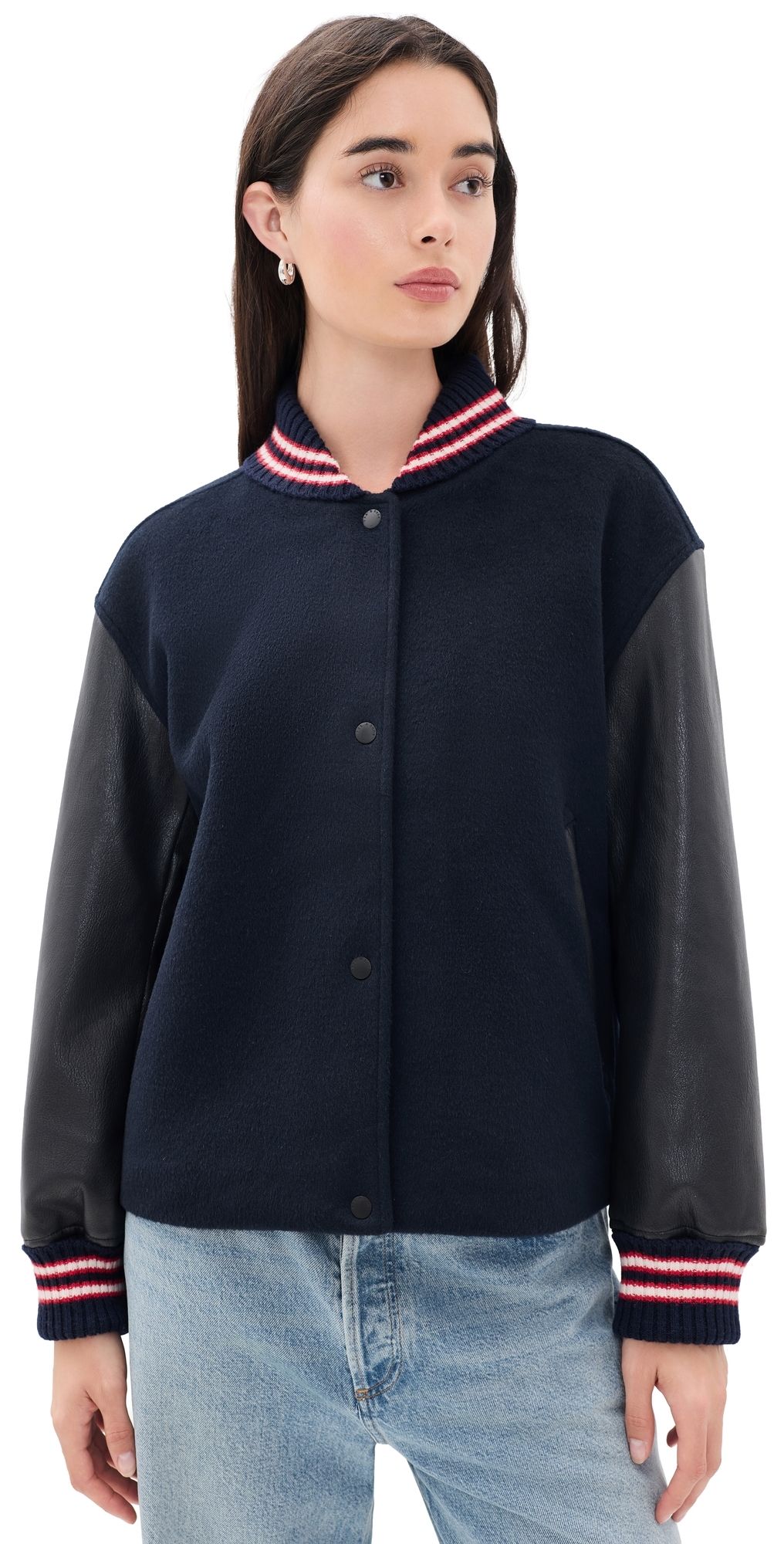 rag & bone Scarlet Varsity Jacket Salute XXS