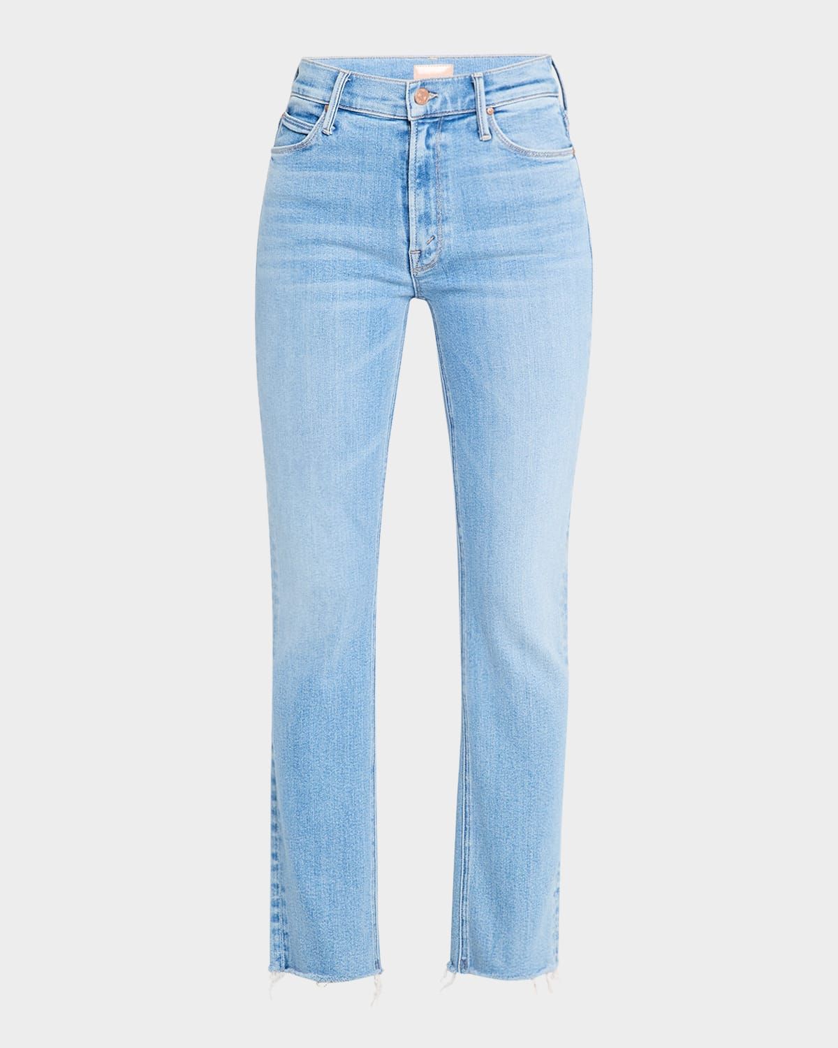 The Mid-Rise Dazzler Ankle Fray Jeans