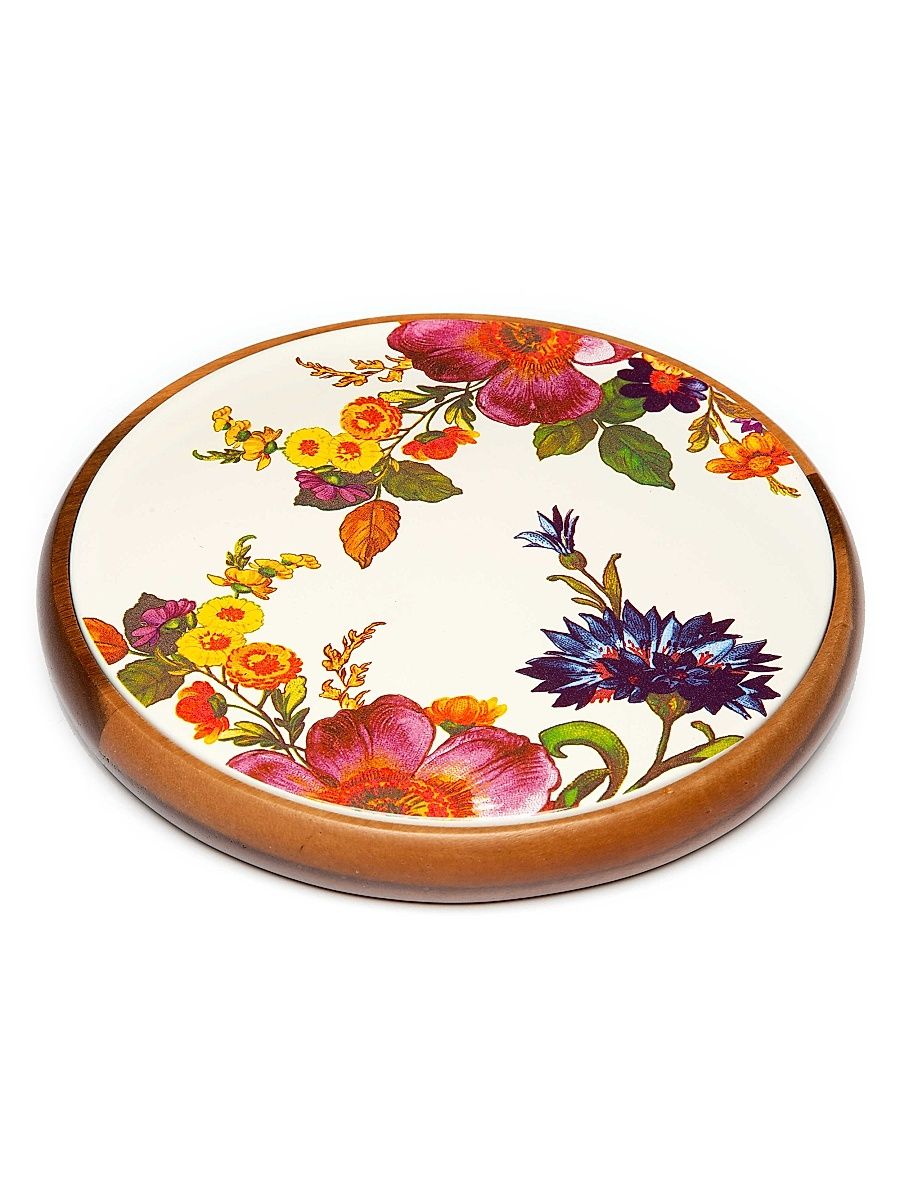 Flower Market Flower Market Trivet - White
