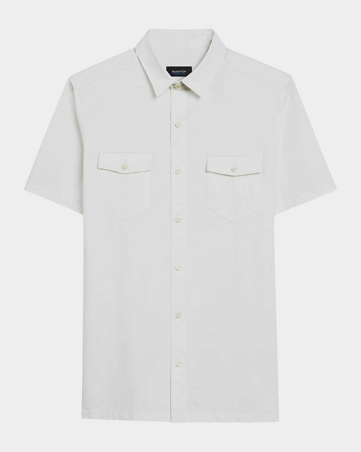 Men & apos;s OoohCotton Short-Sleeve Shirt with Chest Pockets